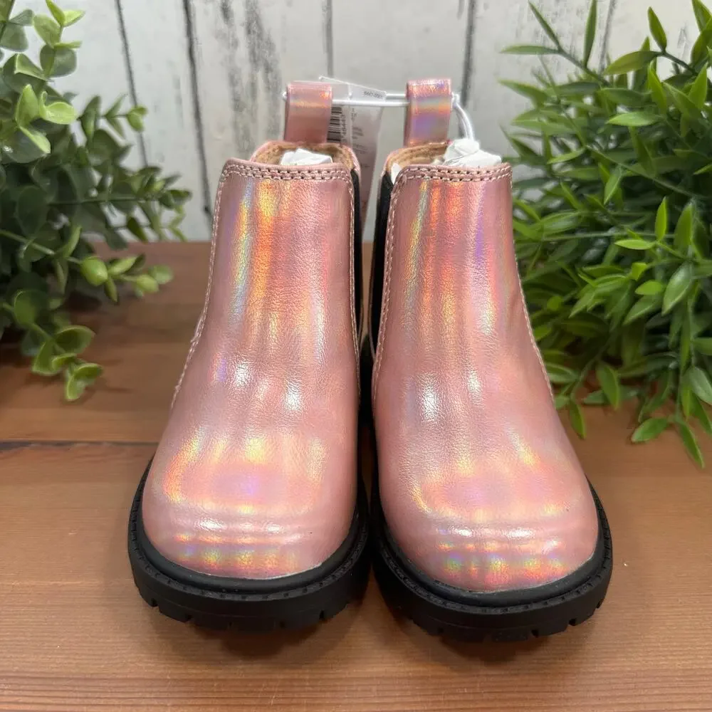 Old‎ Navy Toddler Girls Faux-Leather Chelsea Boots Size 5